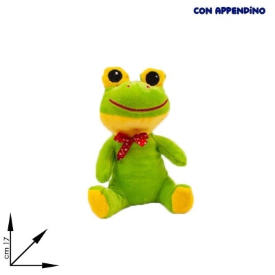 PELUCHE RANOCCHIA CON FIOCCO SOFT  17 CM