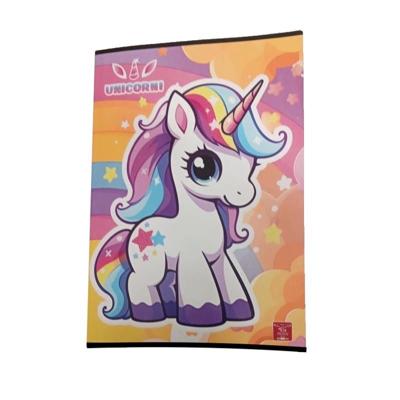 Quaderno Maxi Bambini Unicorno Conf. da 5 Pezzi Pigna A4 100 Rigatura Q - immagine 2