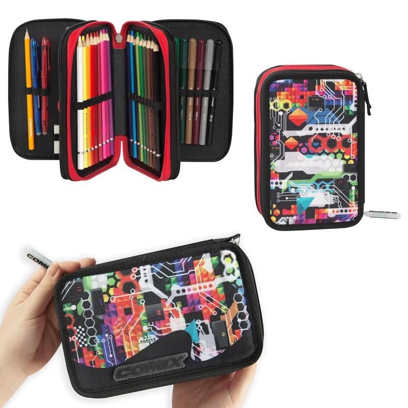Astuccio Scuola Comix Wave 3 Zip Beep Boy - immagine 2