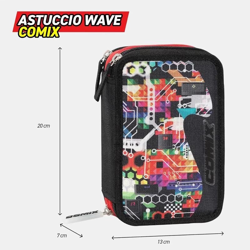 Astuccio 2 penne monocolore rosso Comix Comix 2025