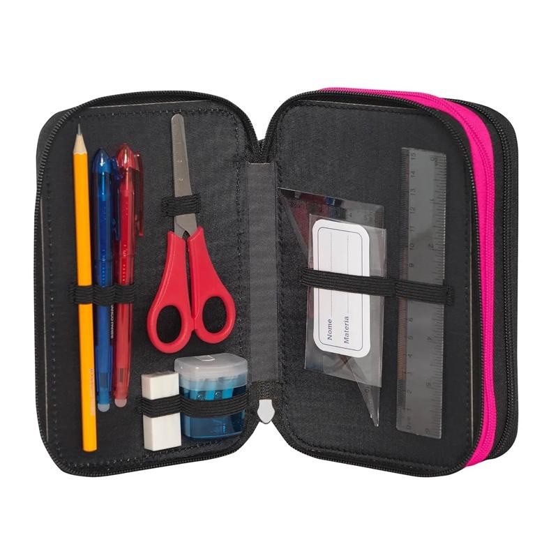 Astuccio Scuola Comix Wave 3 Zip Geo Girl - immagine 5