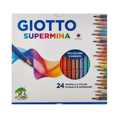 Pastelli Supermina Giotto  punta 3,8 mm (conf.24)