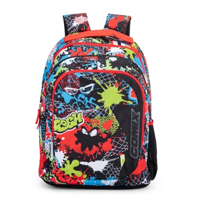 Zaino Scuola Comix Wave Organizzato Paint Ball Boy