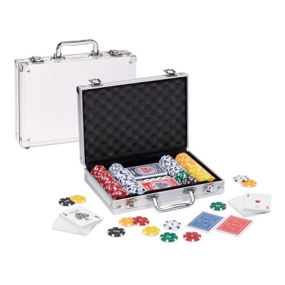 VALIGETTA ALLUMINIO 200 FICHES DAL NEGRO