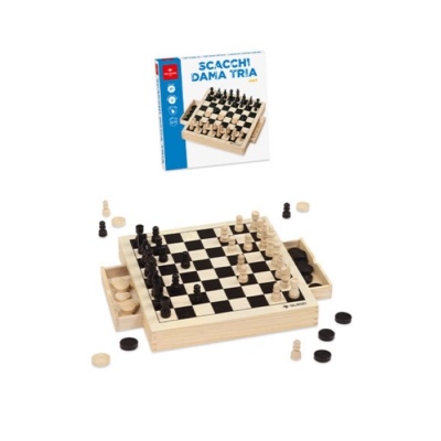 SCACCHI DAMA TRIA START DAL NEGRO