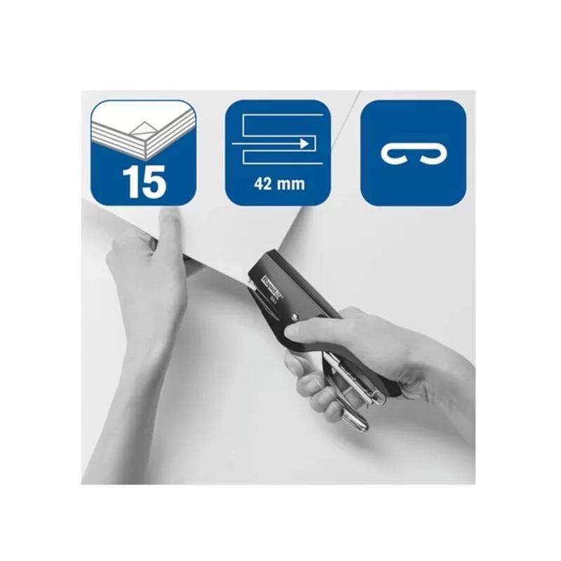 Cucitrice a pinza Rapid S51 Supreme fino a 15 fogli Rapid nera - immagine 2