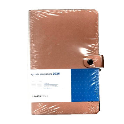 AGENDA GIORNALIERA CARTOMANIA RUGGINE 12X18 2026
