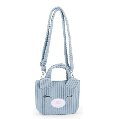 Shoppers Mofu Mofu  In Velluto Colore Blu Originale By Franco Cosimo Panini