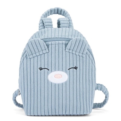 Mini zaino in velluto Mofu Mofu Blu Originale By Franco Cosimo Panini