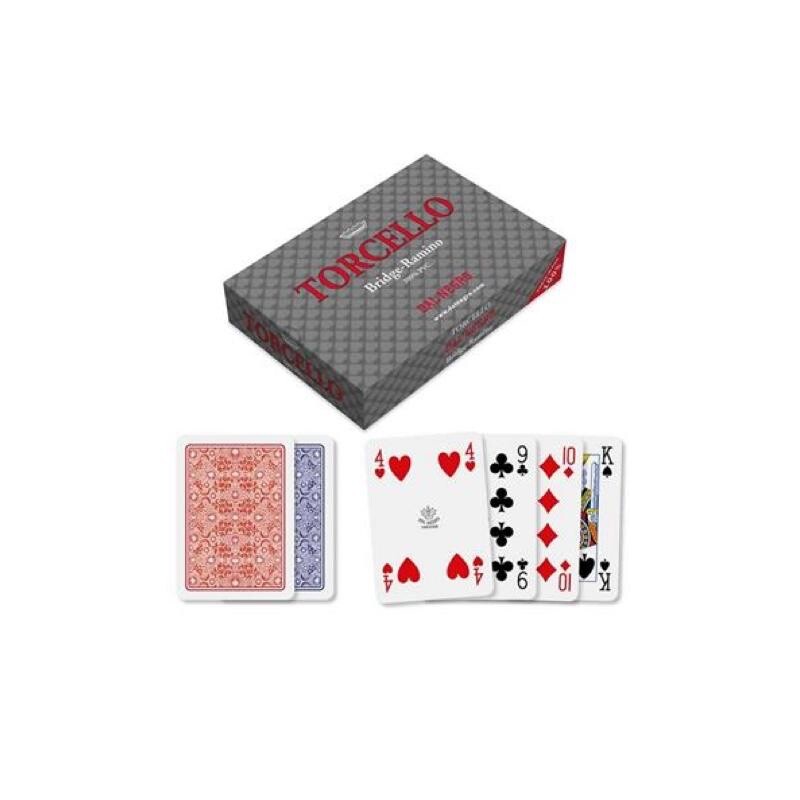 CARTE DA GIOCO TORCELLO PVC DAL NEGRO MAZZO DOPPIO - immagine 3