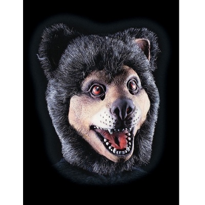 Maschera orso con pelo in lattice