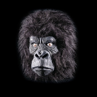 Maschera Gorilla con pelo in lattice