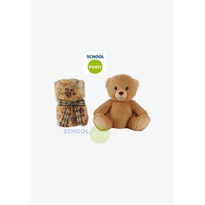 COPERTINA + PELUCHE OSO TEDDY 22CM PERLETTI