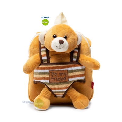 MINI ZAINO ASILO CON PELUCHE PERLETTI