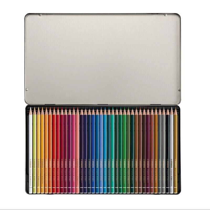 Matite colorate premium STABILO original Arty+ con custodia in metallo da 38 pz - immagine 4