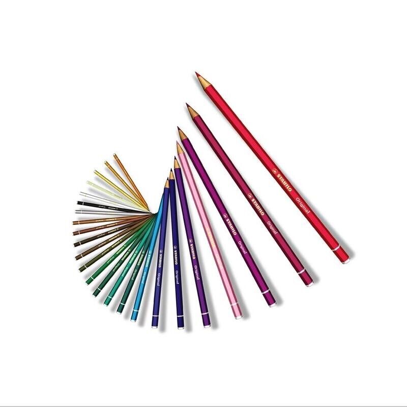 Matite colorate premium STABILO original Arty+ con custodia in metallo da 38 pz - immagine 5