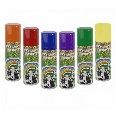 6 PZ Stelle Filanti Spray colori assortiti 83 ml