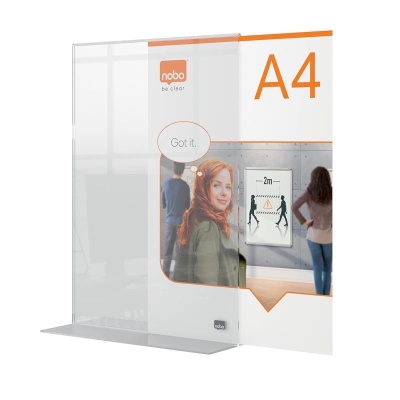 Cornice per poster da scrivania in acrilico formato A4 Nobo Premium Plus