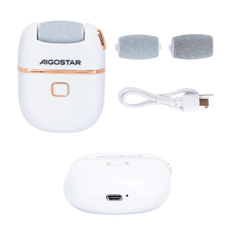 RIMUOVI CALLI PROFESSIONALE ELETTRICO AIGOSTAR 4W CON 2 TESTINE DI RICAMBIO - immagine 3