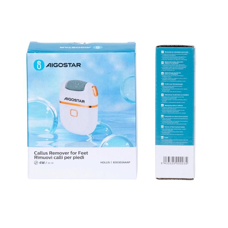 RIMUOVI CALLI PROFESSIONALE ELETTRICO AIGOSTAR 4W CON 2 TESTINE DI RICAMBIO - immagine 5