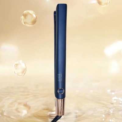 Piastra per Capelli 55W Aigostar 2 in 1 Lisciante Arricciante 5 Temperature Blu