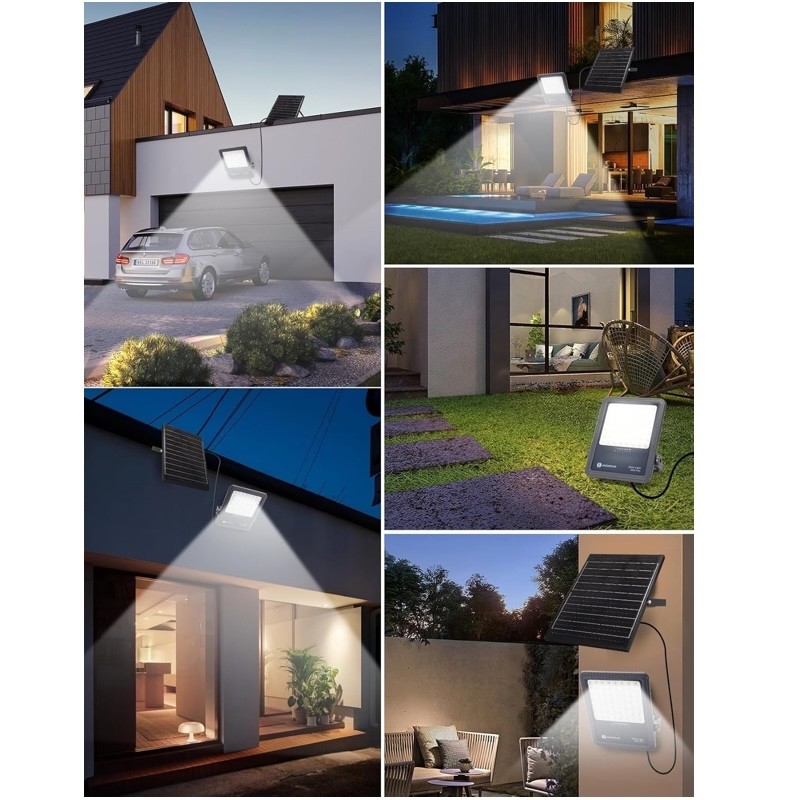 Faro LED Solare Aigostar 50W 500lm 6500K IP65 Luce Fredda Automatico - immagine 4