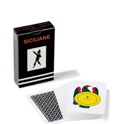 Carte da Gioco Regionali Siciliane NTP PVC Long Life autopulenti in plastica