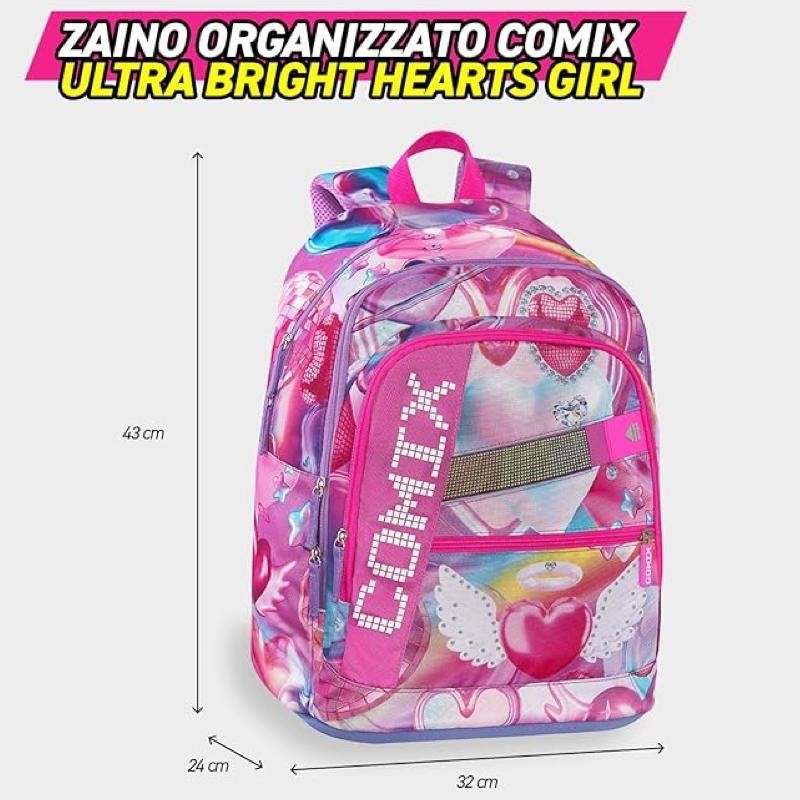 Zaino Organizzato Comix Bright Rosa - immagine 3