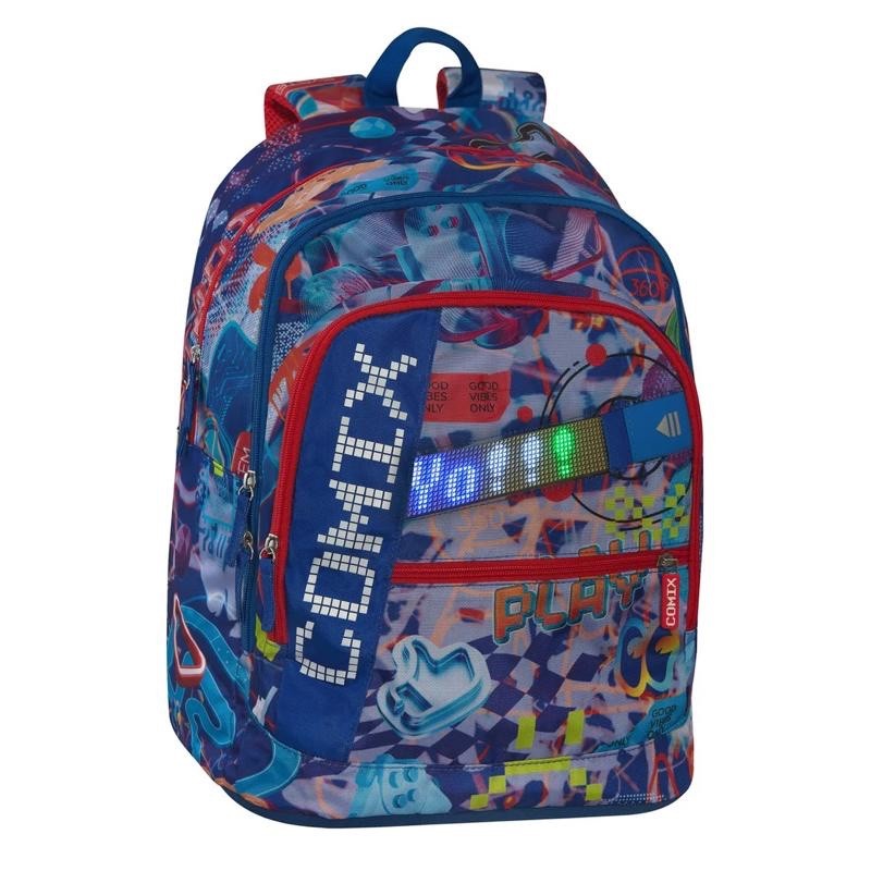 Zaino Organizzato Comix Bright Blu - immagine 2