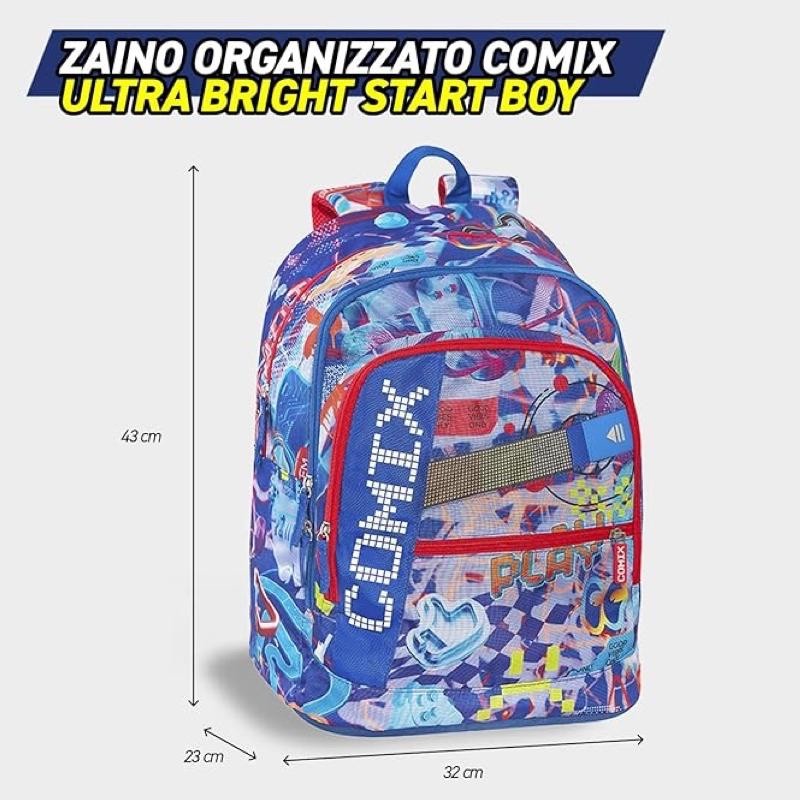 Zaino Organizzato Comix Bright Blu - immagine 3