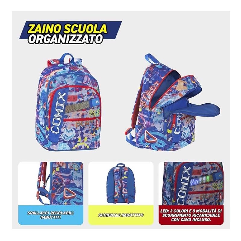 Zaino Organizzato Comix Bright Blu - immagine 4