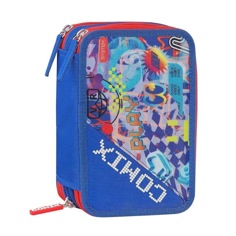 Astuccio 3 Zip Comix Bright Blu - immagine 2