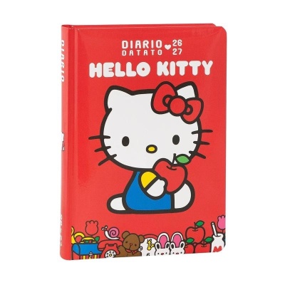Diario 12 Mesi 2026/27 Hello Kitty Datato Rosso