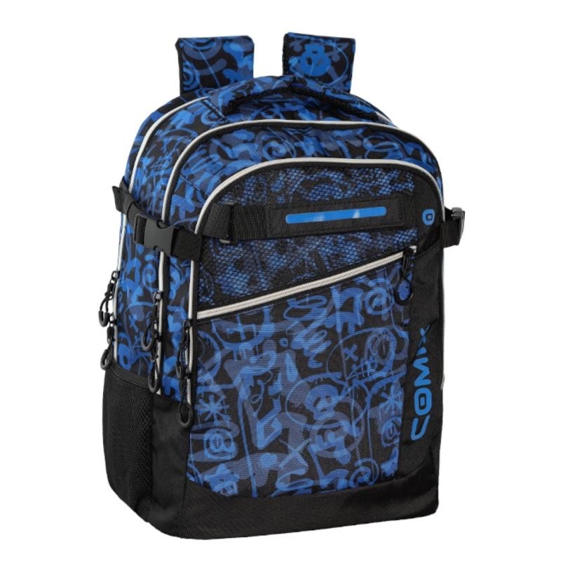 Zaino Organizzato Comix Street 2.0 DBA Wbs Nero Blu