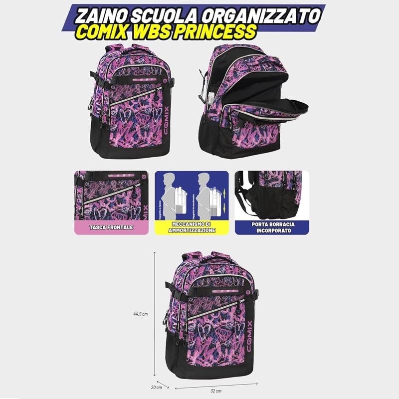 Zaino Organizzato Comix Wbs 2.0 Princess - immagine 4