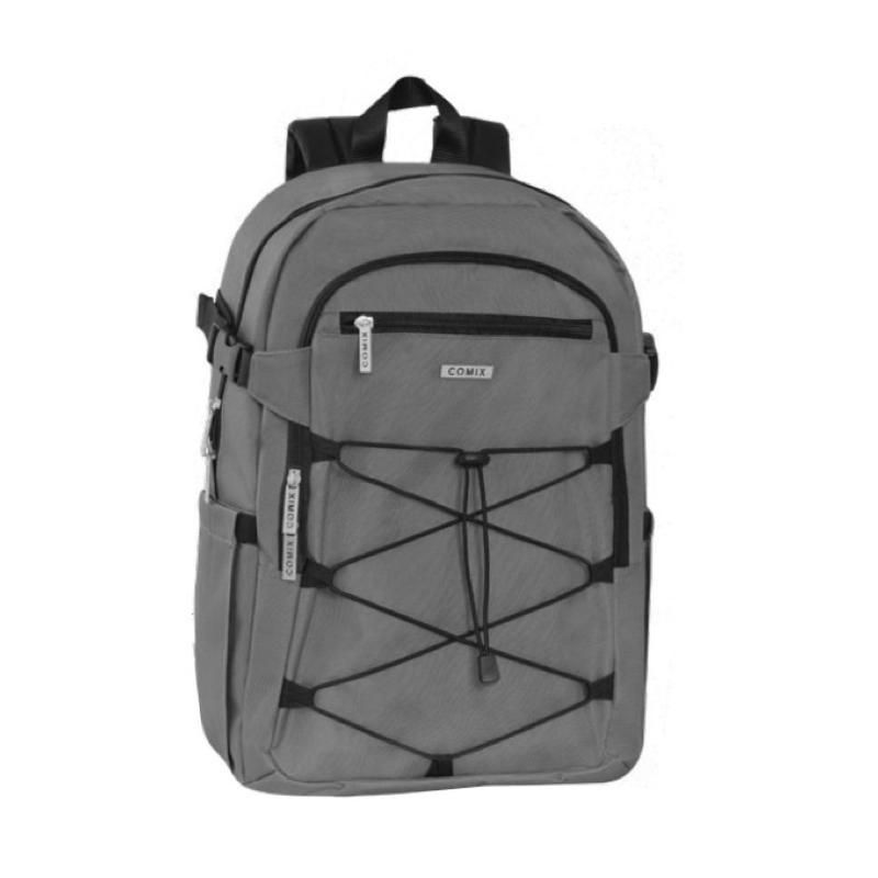 Zaino Comix Organizzato Rope Monocolore Grigio Melange