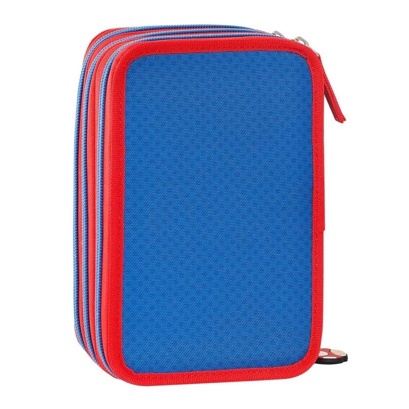 Astuccio Scuola 3 zip Super Mario Blu - immagine 4