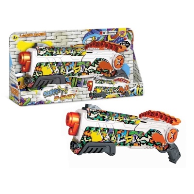 PISTOLA FUCILE ULTRA FOUR LANCIA DARDI GIOCATTOLO CON 12 DARDI 8+