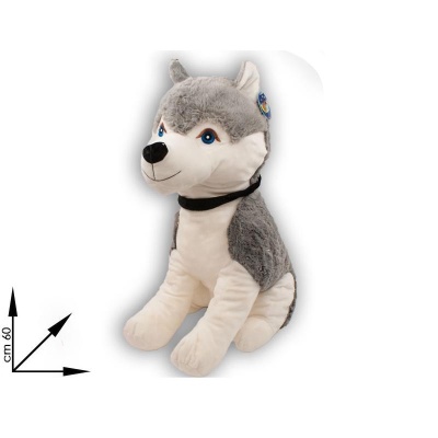 PELUCHE HUSKY GIGANTE  60 CM