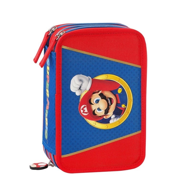Zaino Estensibile Super Mario Blu + Astuccio 3 zip Super Mario Blu - immagine 3
