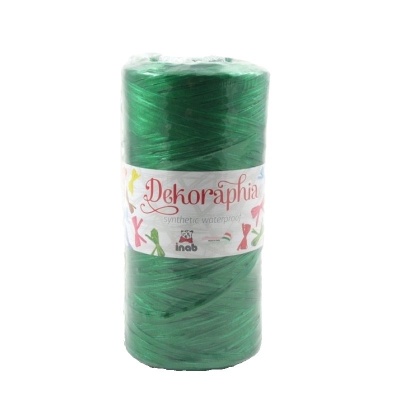 ROTOLO NASTRO RAFIA 200 mt VERDE MUSCHIO COD. 28