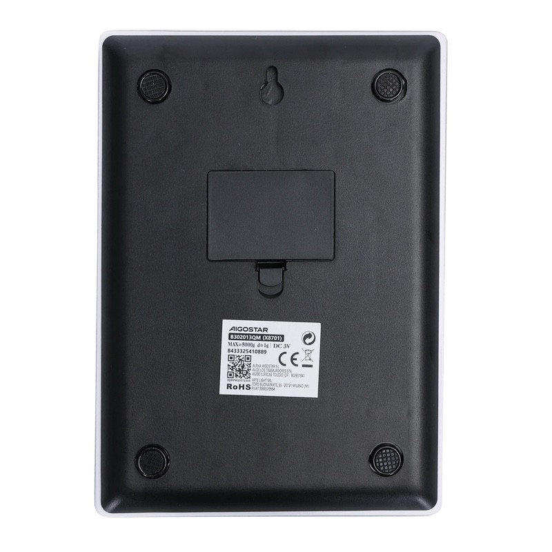 Bilancia da Cucina Digitale Aigostar 5 kg Vetro Temperato Funzione Tara LCD - immagine 3