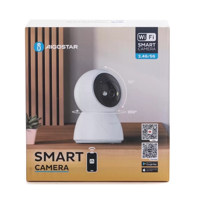 Telecamera di sorveglianza Aigostar Smart WiFi Full HD 1080p 360? motorizzata - immagine 2