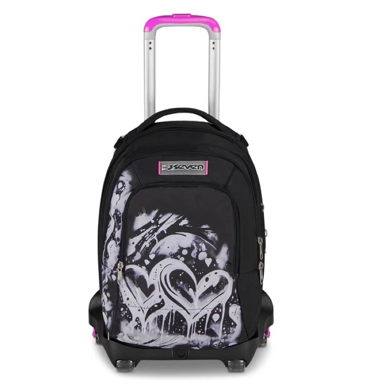 ZAINO TROLLEY JACK SEVEN 8 RUOTE DETACH PLUMPY LINE GIRL
