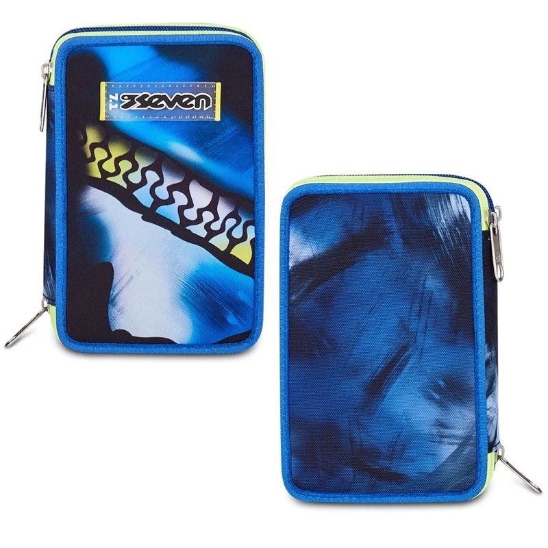 ASTUCCIO SEVEN 3 ZIP BLU FUSION BOY - immagine 2