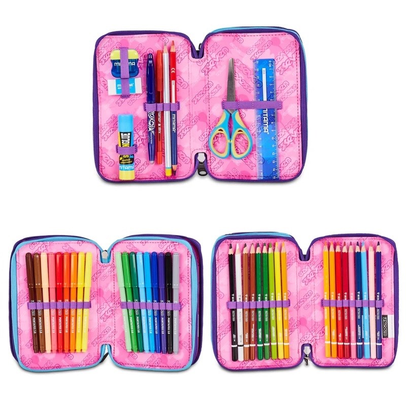 ASTUCCIO SEVEN 3 ZIP PINK FUSION GIRL - immagine 4