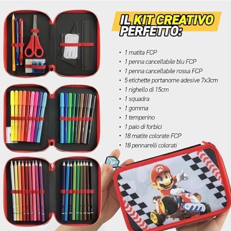 Zaino Estensibile Super Mario Kart World + Astuccio Scuola 3 zip - immagine 4
