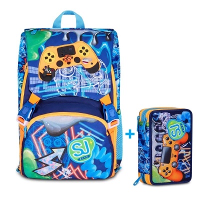 ZAINO SEVEN SJ GANG ESTENSIBILE BIG JOYFUL PINS BOY + ASTUCCIO 3 ZIP