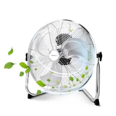 Ventilatore da pavimento 3 pale 3 velocità Interruttore a pulsante Rivestimento