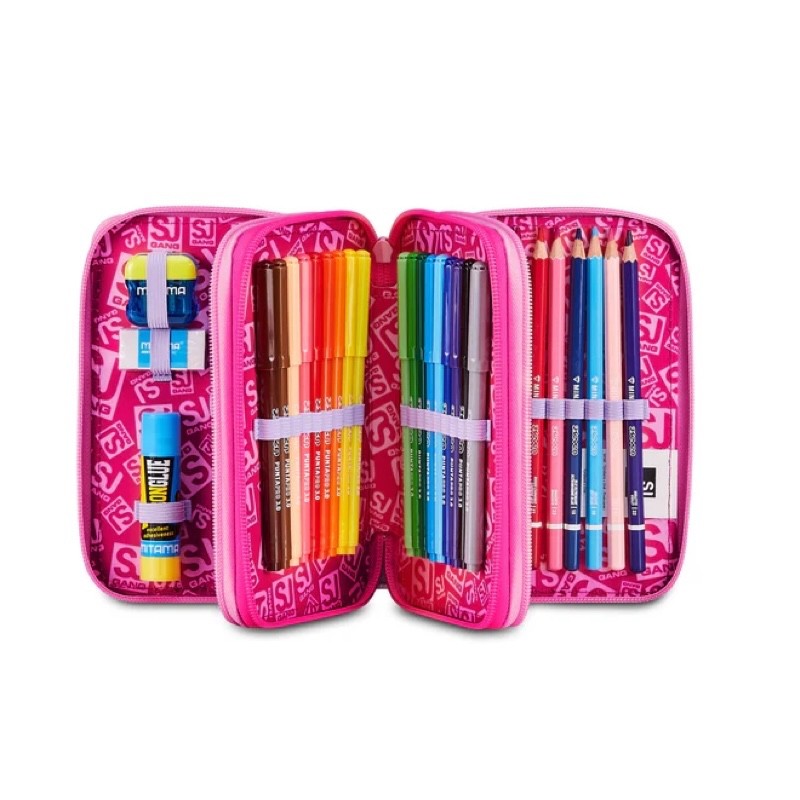 ASTUCCIO SEVEN SJ GANG 3 ZIP SOFT POUCH GIRL - immagine 3